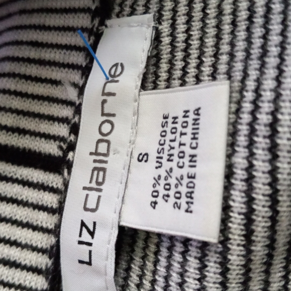 Liz Claiborne Sz S Striped Cardigan - Picture 5 of 5